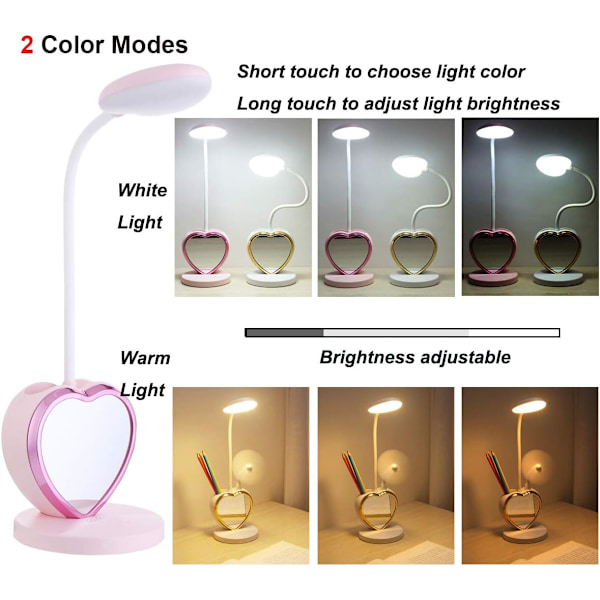 ##/Rosa bordslampa för flickors sovrum söt bordslampa##/