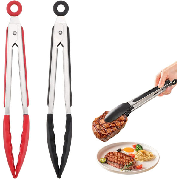 Køkken Tænger, Silikon Mad Tænger, Rister Tænger, Grill Tænger