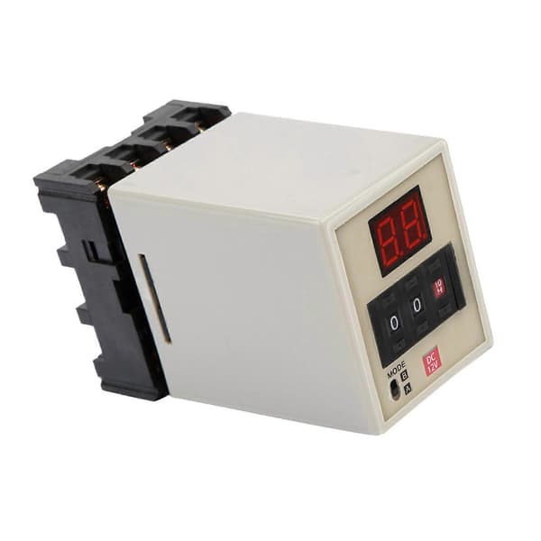 AH3-DM Dual Mode Forsinkelsestimerrelæ 0,01S-99H LED-display (DC 12V)