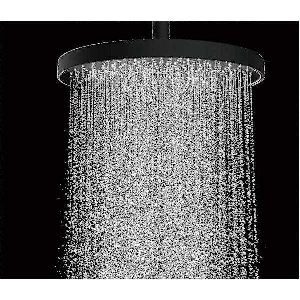 Premium Kvalitet 220mm Dusjhode. Spa Massasje Dusj (svart)
