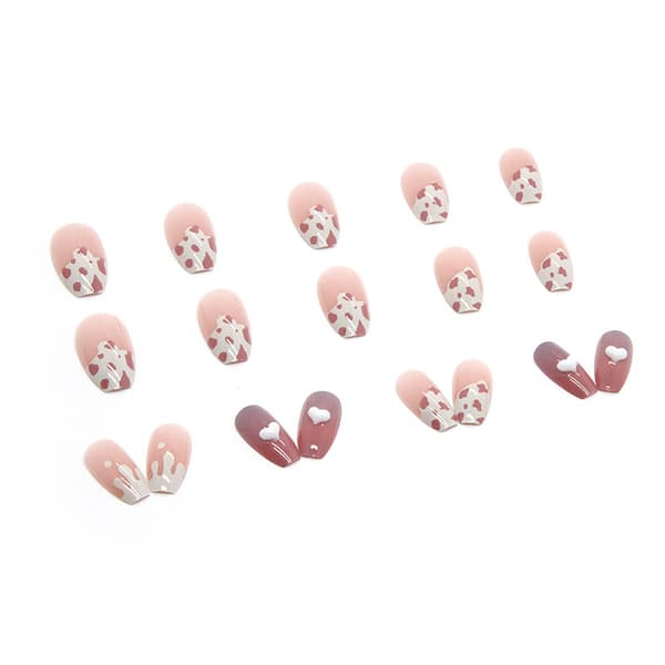 24 st Strawberry Flow Heart (limtyp) manikyrark