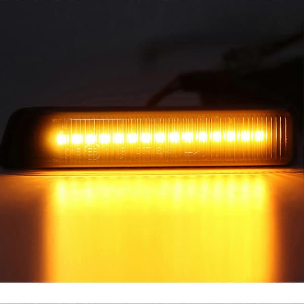 2 stk. LED sidemarkeringslys blinklys Passer for 3-serie E36 X5 E53 Stålblink