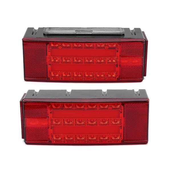 2st LED Bakljus IP68 Vattentät Röd Baklykta Universal för Pickup Lastbil Båt DC12V