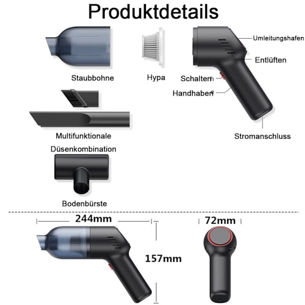 ##/Håndholdt støvsuger håndholdt støvsuger mini bilrenser##/