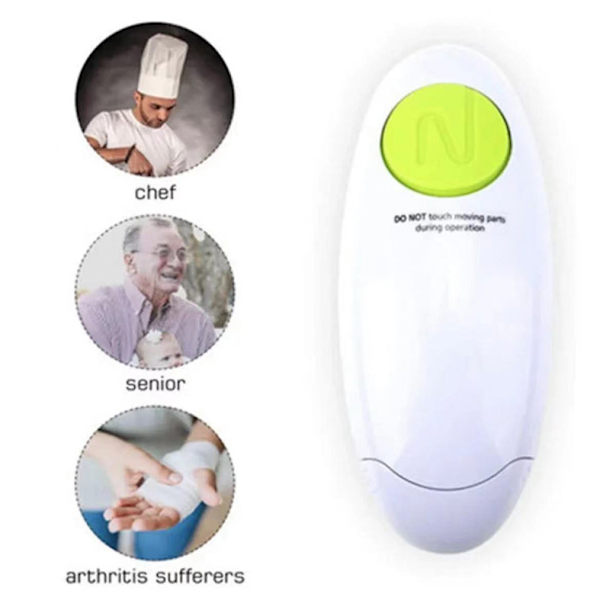 Elektrisk dåseåbner One-Touch Auto Switch Automatisk dåseåbner Valget for kokke (Grøn)