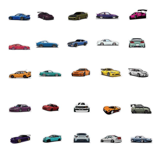 Lasten urheiluautojen kilpa-autotarrapaketti (100 kpl), bedro