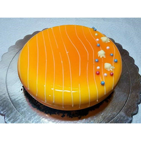 Silikon Rund Kakeform for Mousse, Chiffon, Godteri, Gele, Is