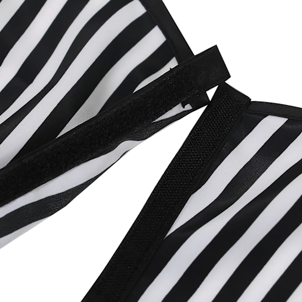 Frisörkapp för frisörer och barberare, justerbar, svart och vit