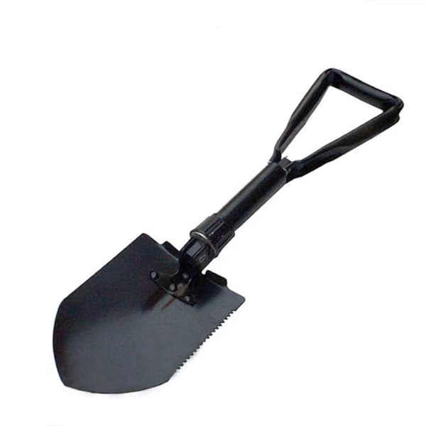 Foldbar spade for camping og fjellklatring, 2 i 1: spade o