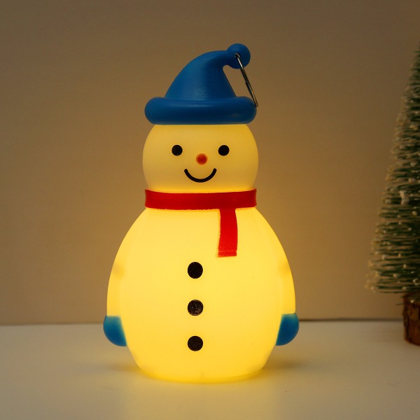 /#/Christmas Glowing Snowman Night Light - Blue Hat, Christmas Decor/#/