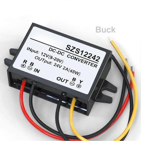 DC-DC 12V - 24V Käytännöllinen Auton Tehomuunnin Boost-moduuli Virtalähdeadapteri 1A