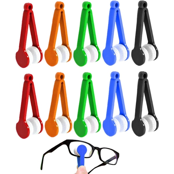 ##/10 st Glasrengöringsverktyg för Solglasögon Mini Rengörare 5 Färger##/