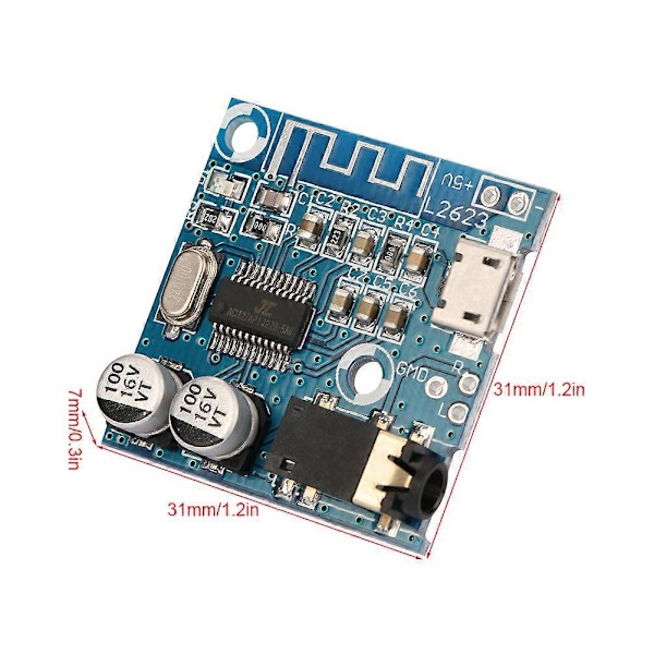 Bluetooth Audio Dekoderkort Loseless Bilhøyttaler Audio Effektforsterker Modul