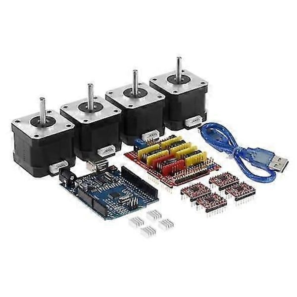 3D-skrivartillbehör CNC V3 + UNO R3 Förbättrad version + A4988-drivrutin + Stegmotorkit