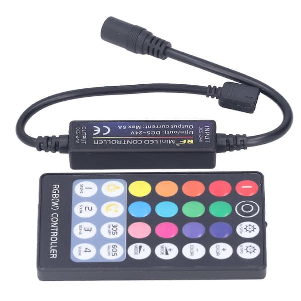 LED Fjärrkontroll RGB Ljusremsa Långdistans RF Kontroller Set Kit för Hem KTV