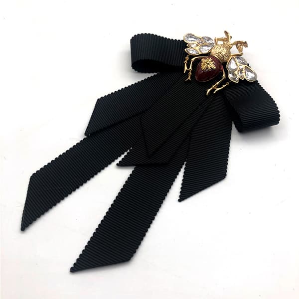 Bi-sløjfe broche med Rhinestone sløjfe broche Båndsløjfe t