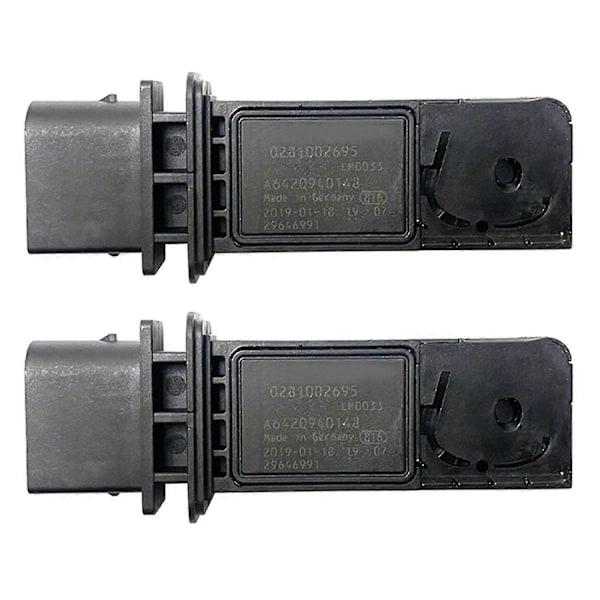 2x Bil Flow Meter Sensor Maf Mass Sensor 0281002695 A6420940148 For -