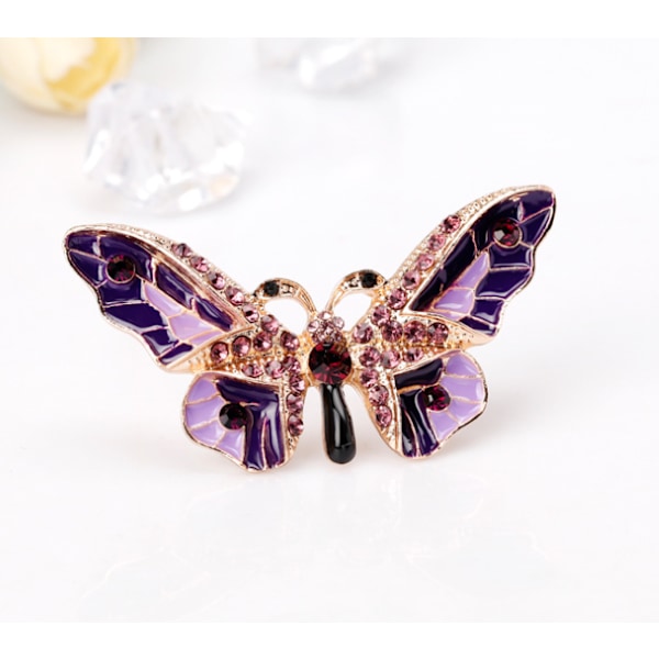 Violetti Perhonen Napit Rintaneula, Paidan Napit, Turvanappi, P