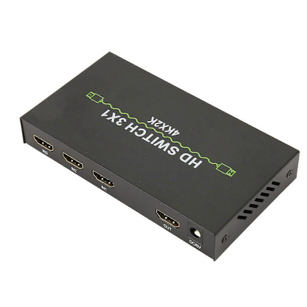 HD Multimedia Interface Switch 3 i 1 Ud 4K Support 3D Video Switcher Selector til Set Top Box Laptop TV 100?240V US Stik