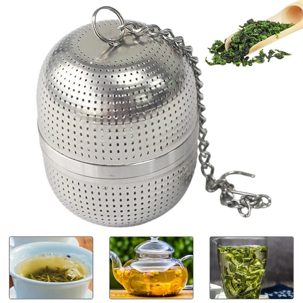 1 Set Tesil Livsmedelsgodkänd Rostfri Hängande På Kopp Modell Lös Te Blad Infuser För Hemmet B
