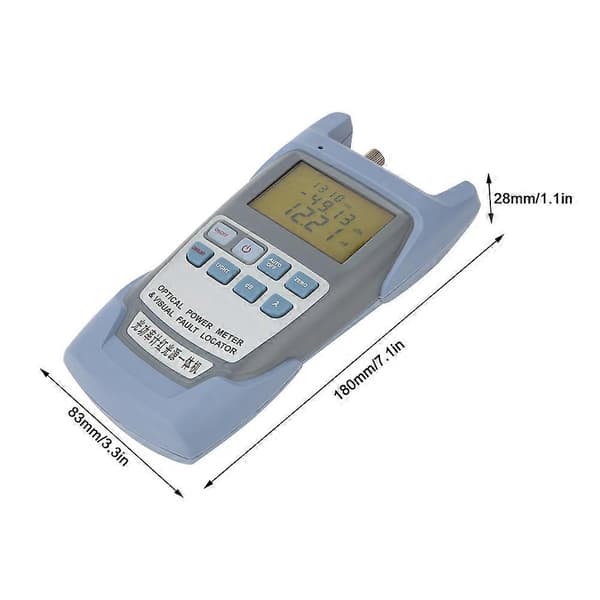 Håndholdt Fiber Optisk Effektmåler Visuell Feillokalisator Fiber Optisk Kabeltester -70~ + 10dB