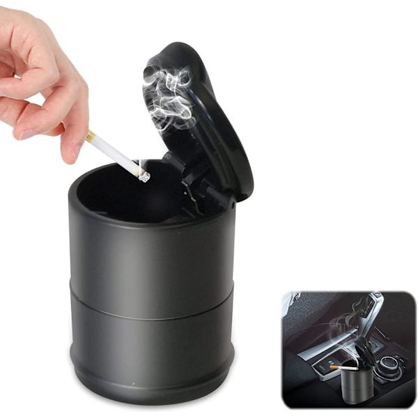 Bilar Ashtray, Bilar Ashtray med Lock Bärbar Rökfri Bilar Ashtray