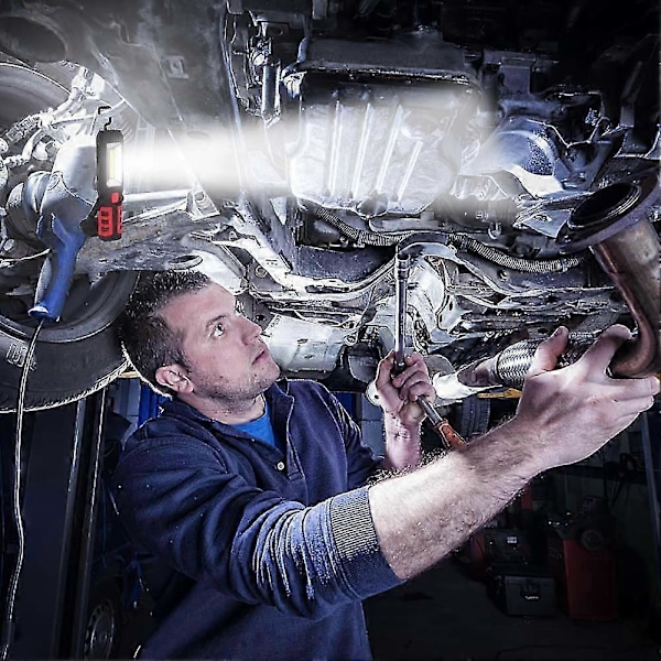 COB LED Magnetisk Arbejdslampe Bil Garage Mekaniker Hjem Genopladelig Lommelygte