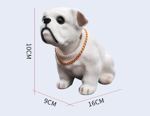 Bildekoration Nikkende Hund Pynt Høj Emulering Kreativ Hund