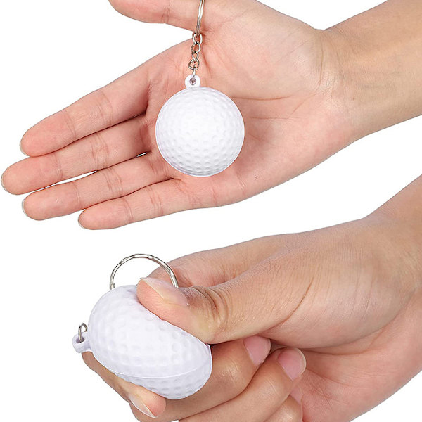 7 stk Mini Fotball Nøkkelring Fotball Gave Nøkkelring Fotball Stressballer Fotball Lag Gave Sportsballer Festgave Posefyll Fotball Rugby Volleyball Tennis Golf