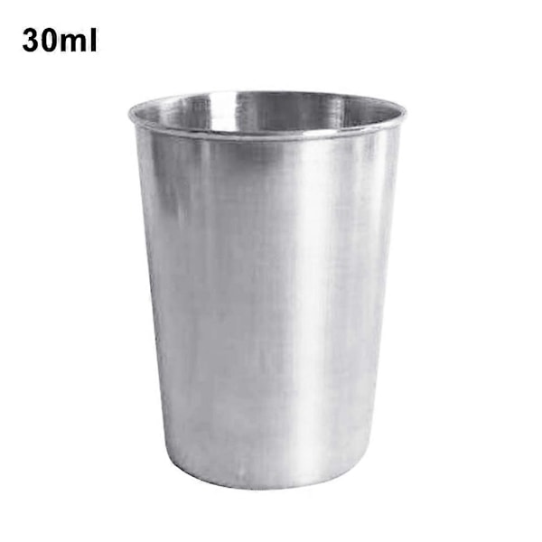 30/70/180/320ml Rustfritt Stål Kopp Drikke Kaffe Øl Te Camping Vann Krus 30ML
