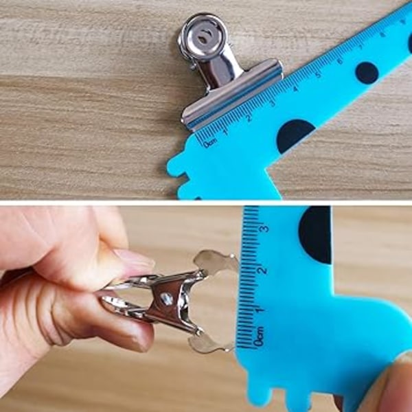 38mm Bulldog Clips Runde Papirbinder Sølv Rustfrit Stål Fil