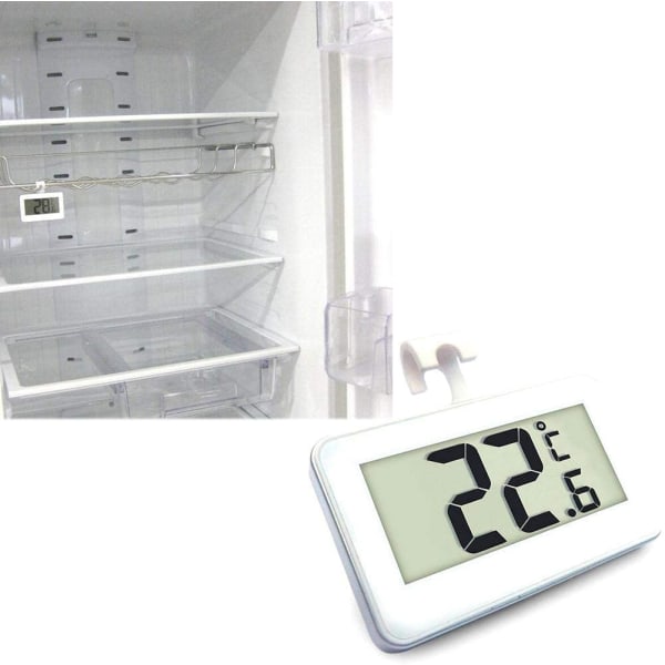 Kjøleskapstermometer Digitalt, Vanntett Frysertermometer