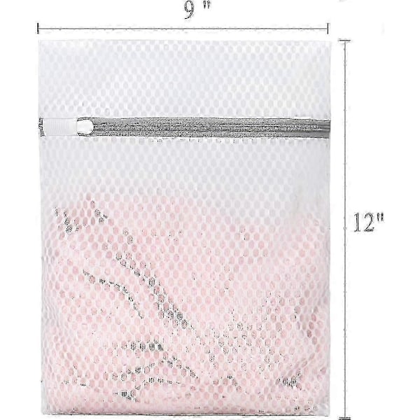 3 stk. Holdbare vaskeposer med honeycomb-net til sarte tekstiler