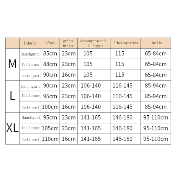 3-i-1 Postpartum Belte for Kvinner, L