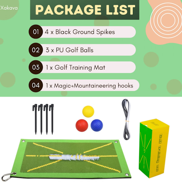 Golf treningshjelpematter, golf treningsmatte