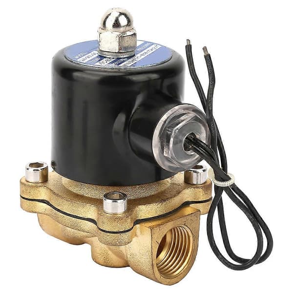 DN25 Messing Normalt Lukket Elektrisk Magnetventil Til Vand Olie Gas DC24V