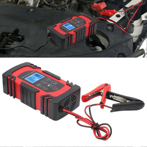 DC?80 Smart Batterilader Vedlikeholder Overladningsbeskyttelse for Bil Motorsykkel AC110?220VUS Plugg