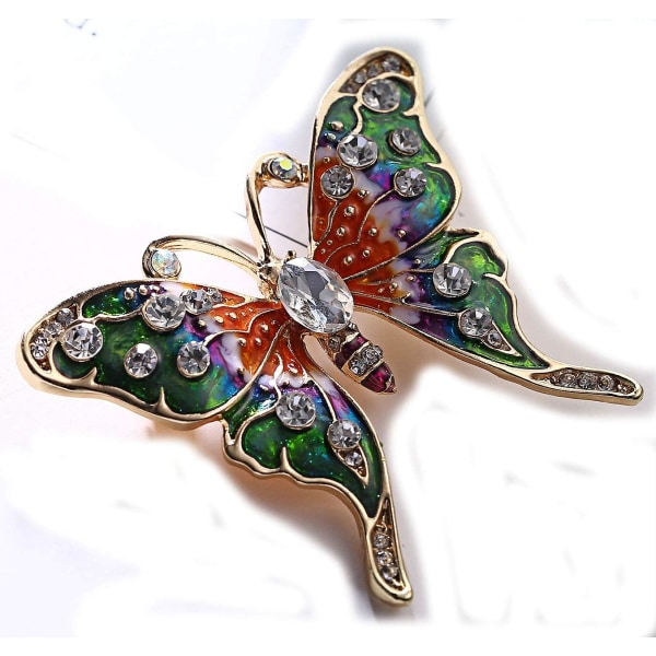 Butterfly Brosje Krystall og Rhinestone kvinners smykker for Wedd