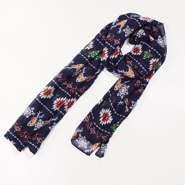 ##/Varm halsduk med jultryck, 180*90cm##/