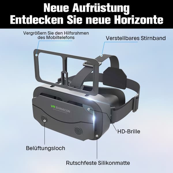3D VR-briller (justerbar pupillavstand) augmented reality-briller