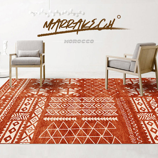 Vintage Marockansk matta atmosfärisk matta nationell stil flo