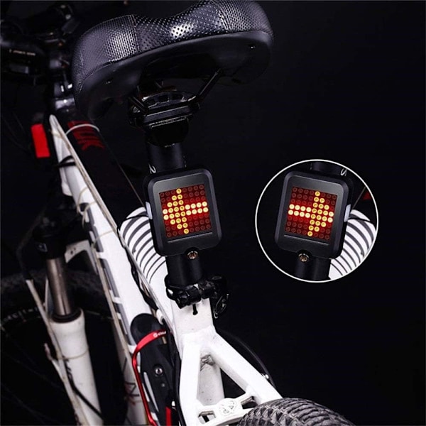 ##/USB Laddningsbart Cykelbakljus, Smarta Cykelblinkers med 80##/