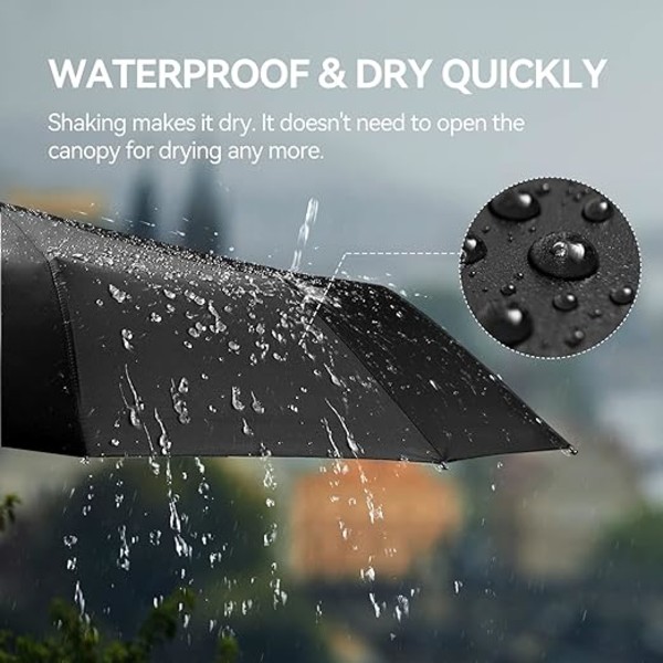 ##/Automatic Folding Umbrella  Men Umbrella High Quality Compact Strength Rainproof Travel Umbrella for Men and Women Non-Slip Handle##/