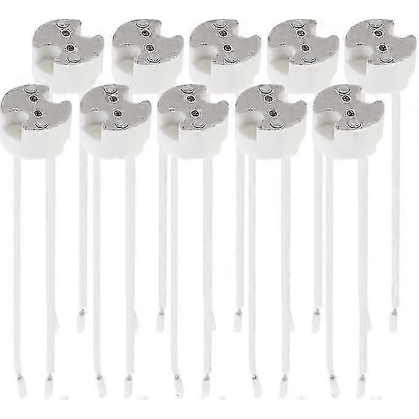 Erä 10x GU5.3 -kanta - GU5.3 tai MR16 -kanta - Tuki 12 V:n kaapelilla - Esimerkiksi LED-halogeenispottivalaisimelle