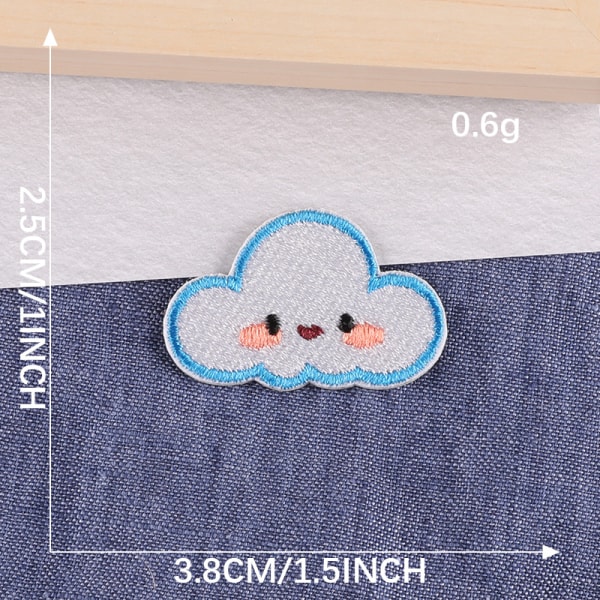 ##/Set med 10 broderade strykjärns- eller sy-på-lappar##/