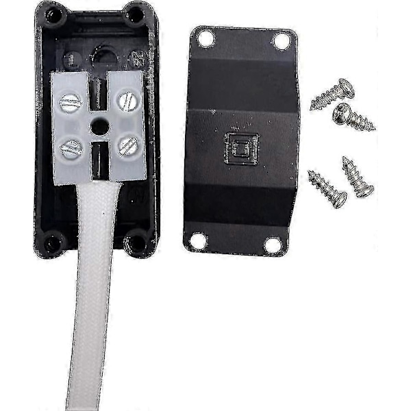(6-pak) GU10 Lampeholder Keramisk Base og Klemmblokk/bro med Kabel og Isolasjonshylse - Pærekontakt Adapter for LED og Halogen
