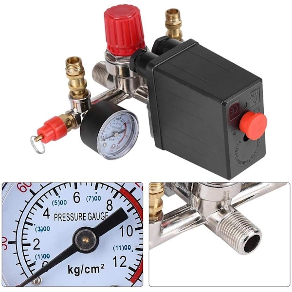 ##/Kompressor Trykregulator Luftkompressor Tryk 90-120 PSI##/