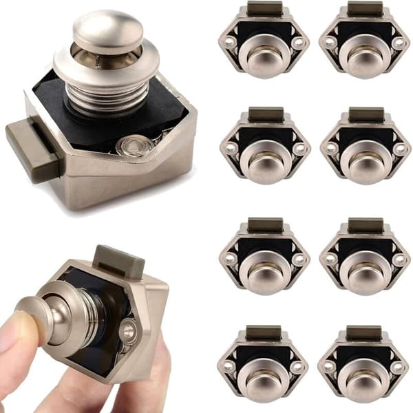 10 st tryckknappslås, 15-20 mm spärrknappslås Nyckelfritt dörrlås