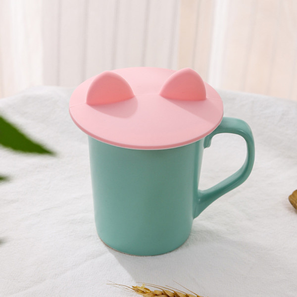 ##/4-pack Silikon Mugglock Cartoon Mugglock Silikon Mugglock Dammskydd Återanvändbar Silikon Tätningslock för Drycker i Kaffe Mugg##/
