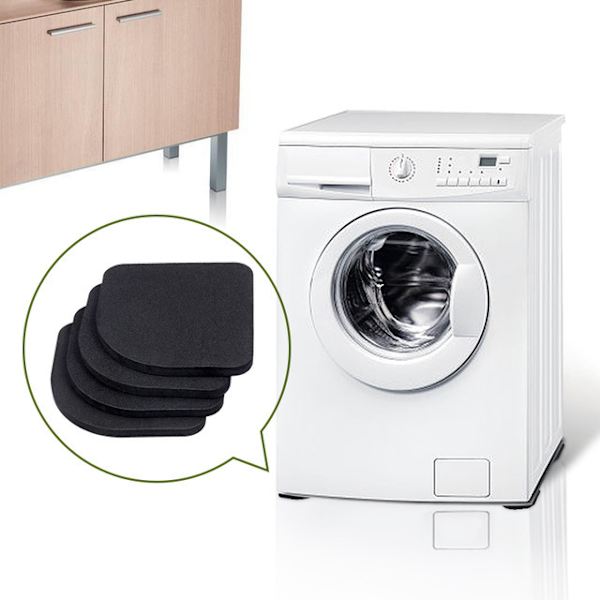 Anti-vibrasjonsmatte Gummi Lydløse Fotputer Vaskemaskin Anti-